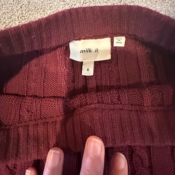 Free People Milk It Women's Burgundy Trousers - Picture 6 of 9